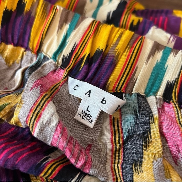 Cabi Colorful Patterned Women's Skirt L - Picture 5 of 9
